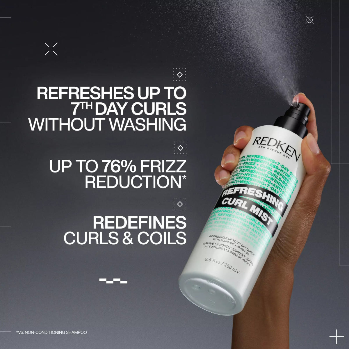 Redken Curl Stylers Refreshing Curl Mist - Salonmarjoahola - Shop