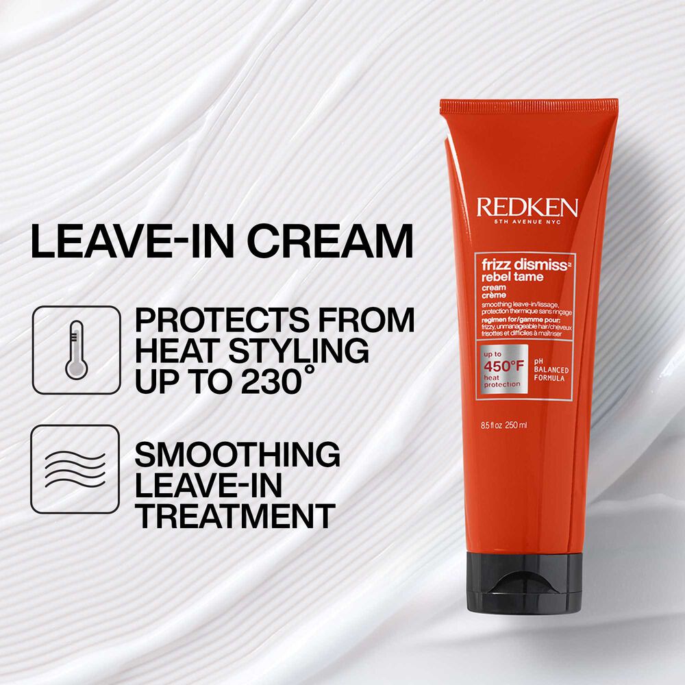 Redken Frizz Dismiss Rebel Tame Heat Protective Leave - In Cream 250 ml - Salonmarjoahola - Shop