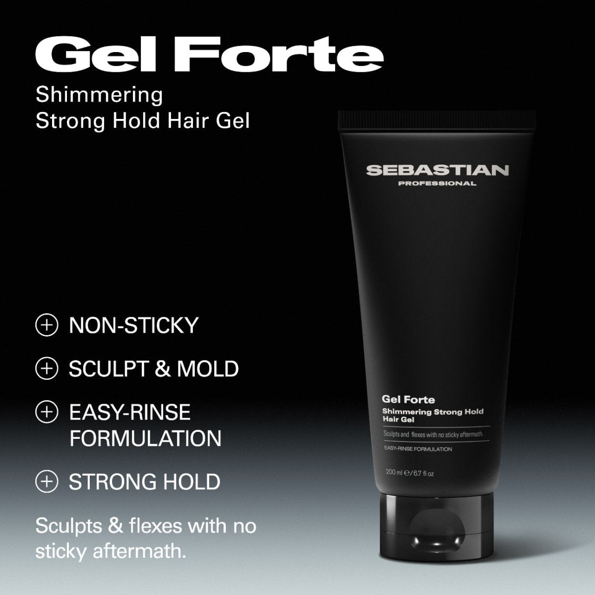 Sebastian Professional Gel Forte Shimmering Strong Hold Hair Gel 200ml - Salonmarjoahola - Shop