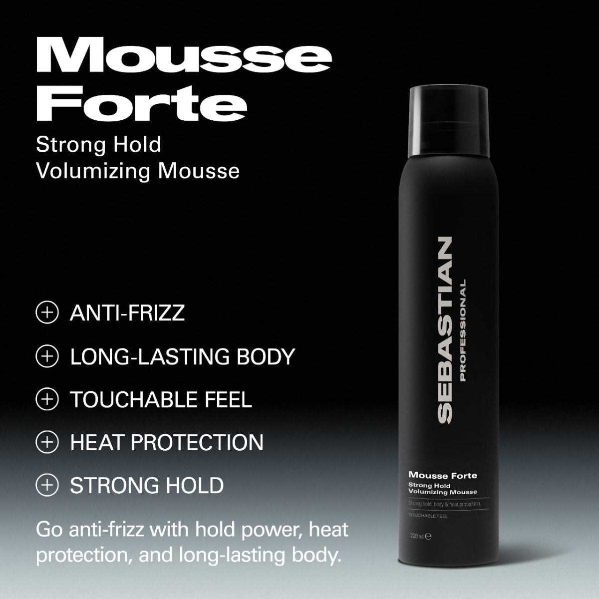 Sebastian Professional Mousse Forte Strong Hold Volumizing Mousse 200ml - Salonmarjoahola - Shop