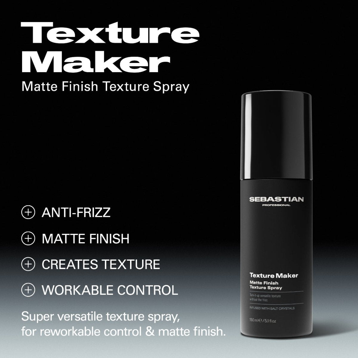 Sebastian Professional Texture Maker Matte Finish Texture Spray 150ml - Salonmarjoahola - Shop