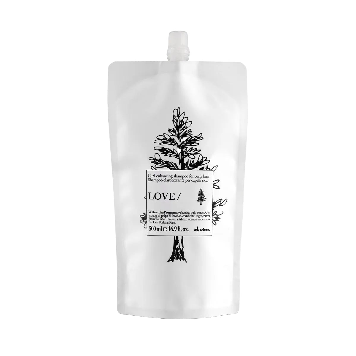 Uusi Davines EHC LOVE CURL Shampoo 500ml Refill - Salonmarjoahola - Shop