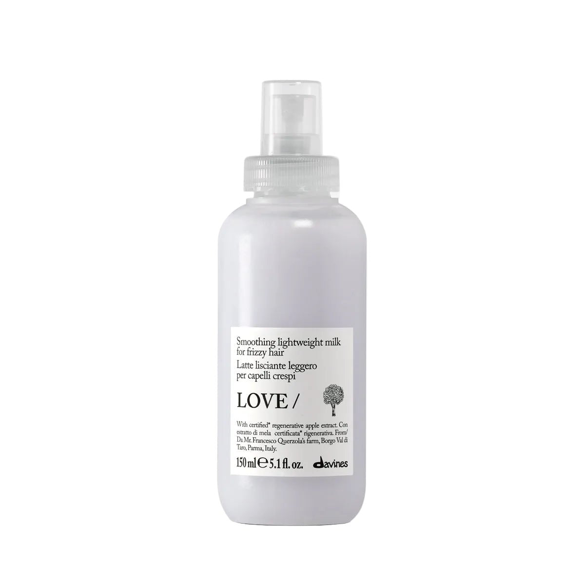 Uusi Davines EHC LOVE SMOOTH LIGHTWEIGHT MILK - hoitosuihke 150ml - Salonmarjoahola - Shop