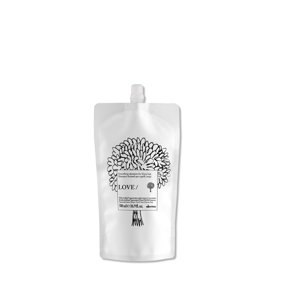 UUSI Davines EHC LOVE SMOOTHING Shampoo 500ml Refill - Salonmarjoahola-Shop