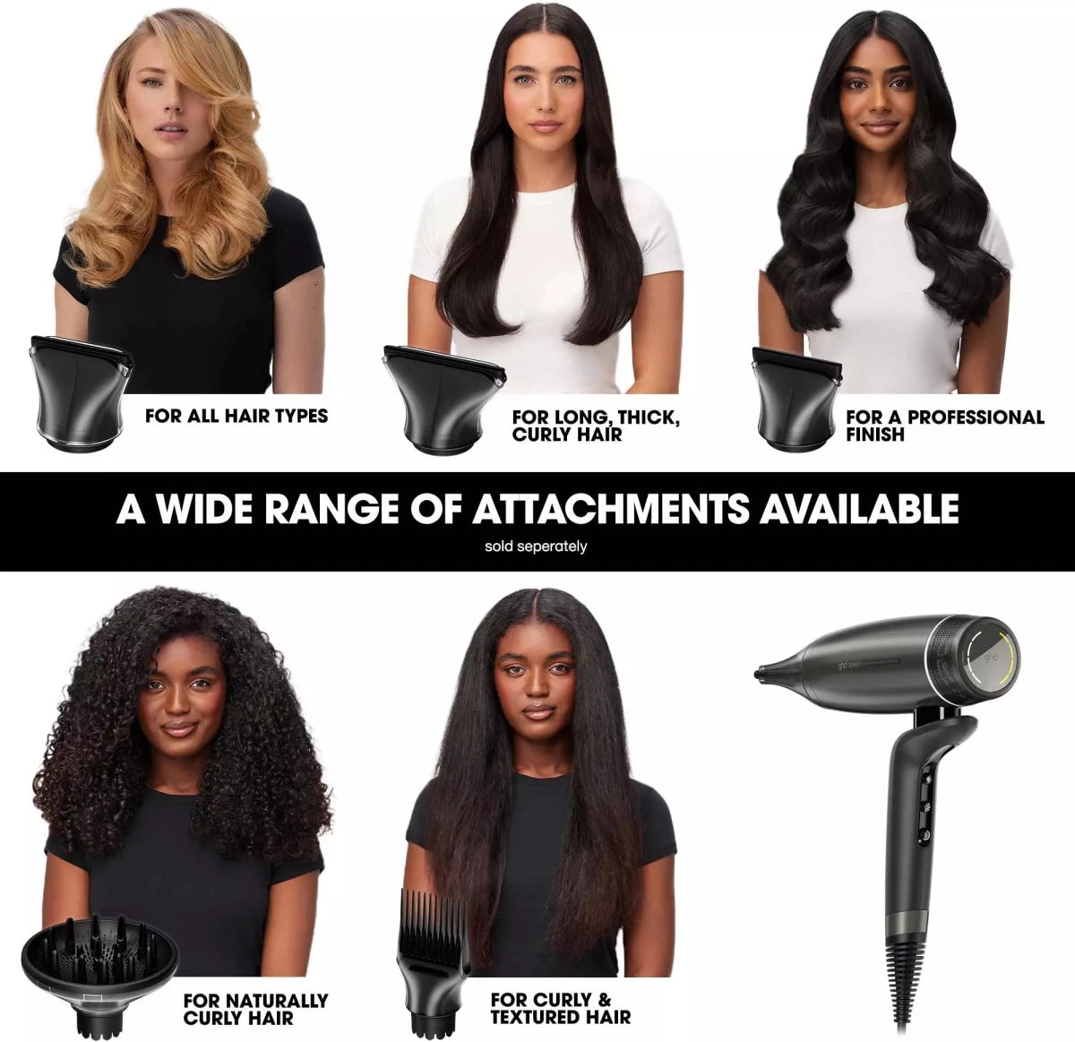 UUSI ghd Speed icon - Hiustenkuivaaja - Titaanimusta - Salonmarjoahola - Shop