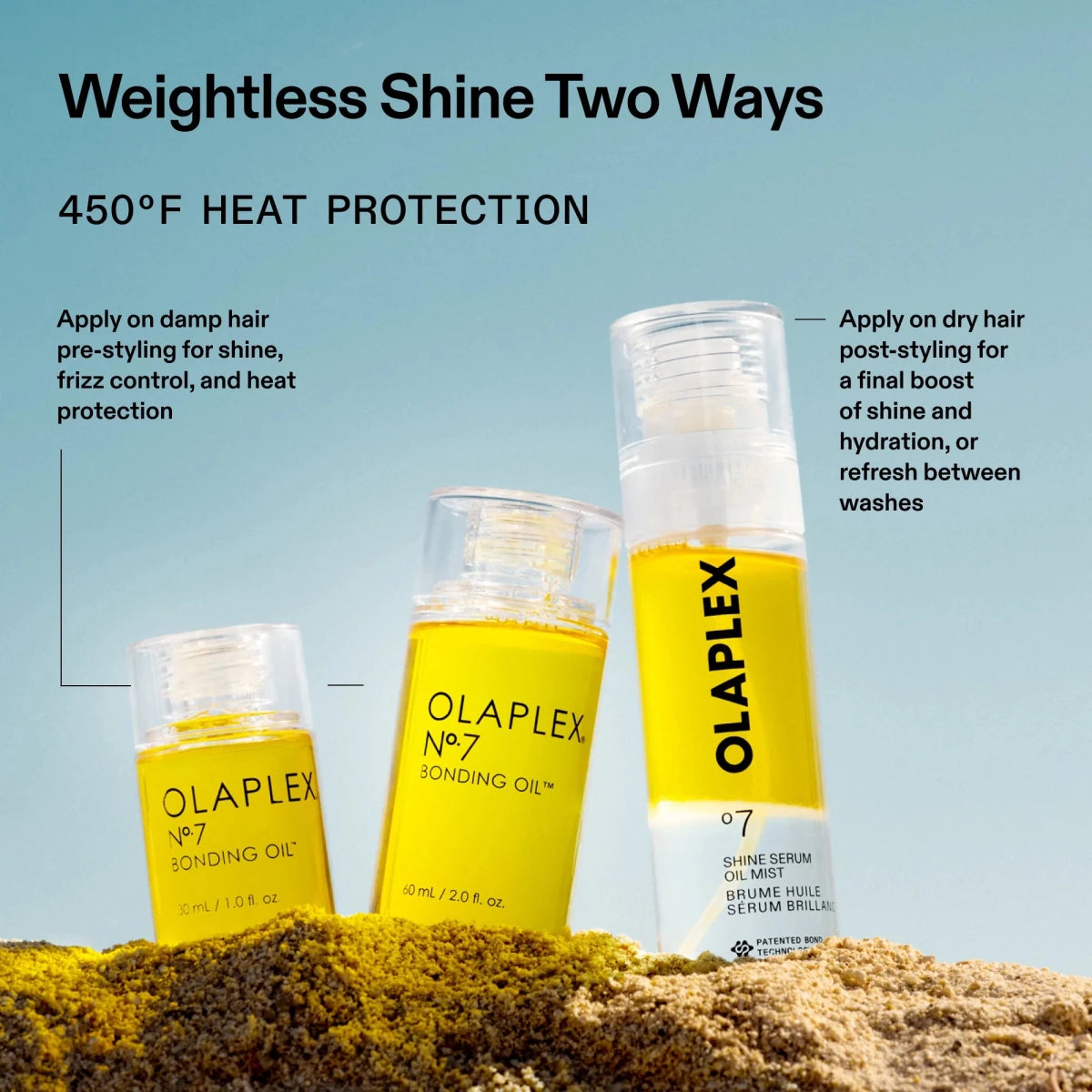 UUSI OLAPLEX 7 Shine Serum Oil Mist 80ml - Kevyt öljy- ja seerumihoitosuihke - Salonmarjoahola-Shop