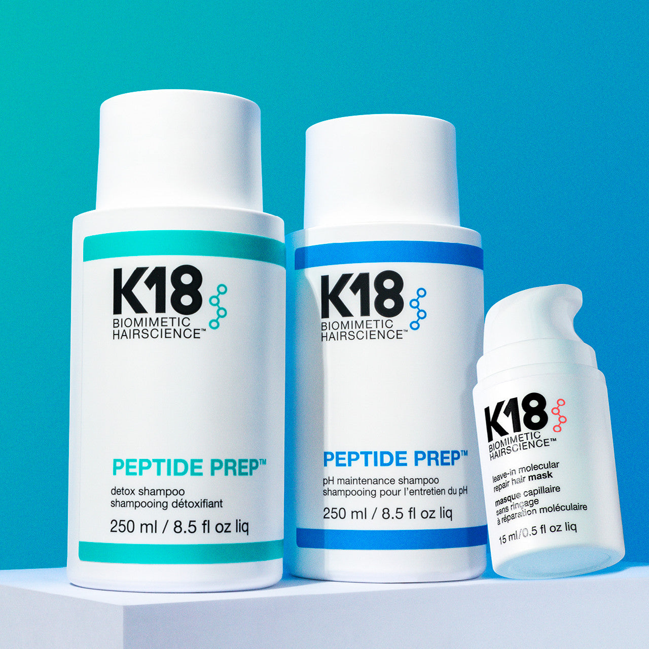 K18 Hair Peptiden Prep shampoot ja maski